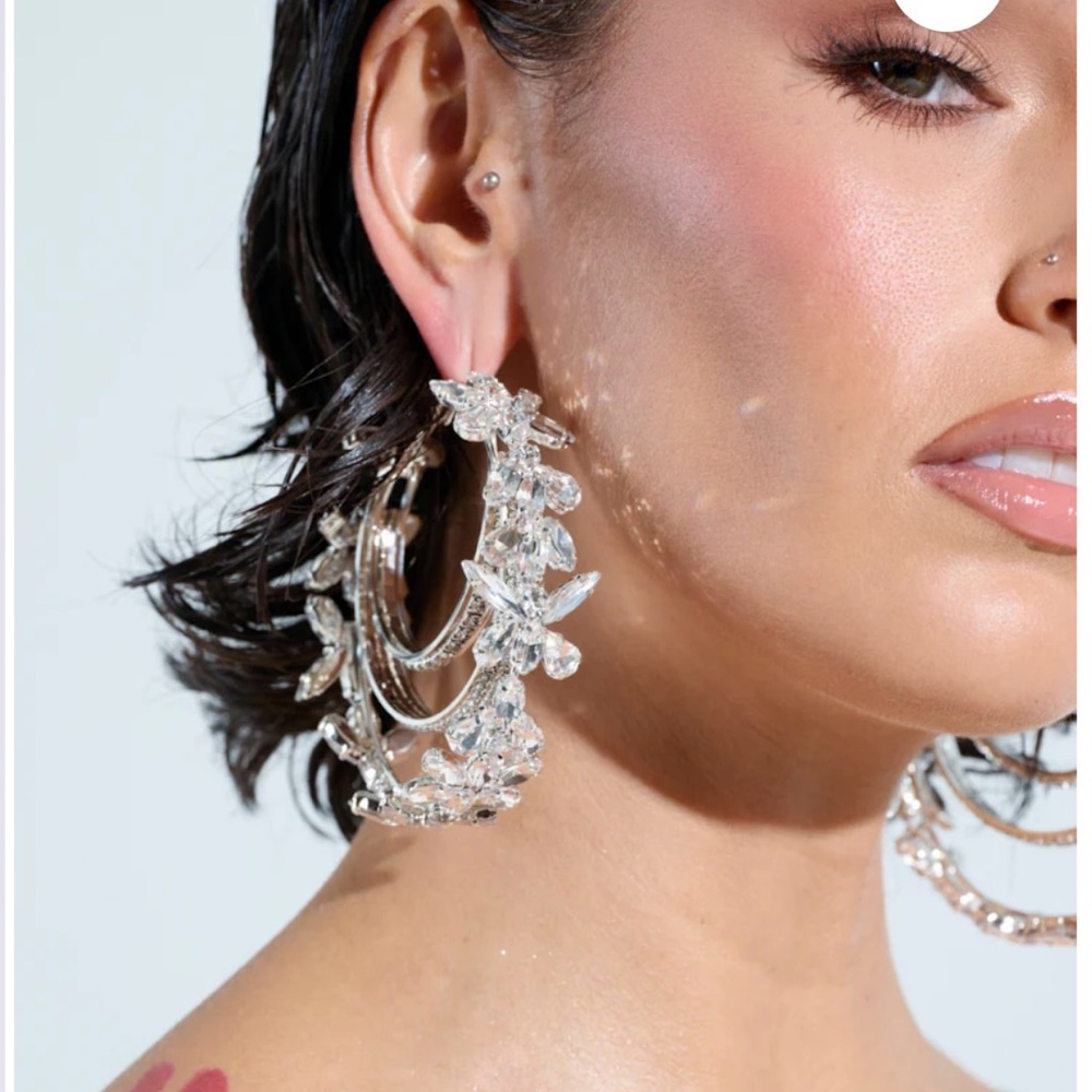 Elegant Silver Hoop Earrings